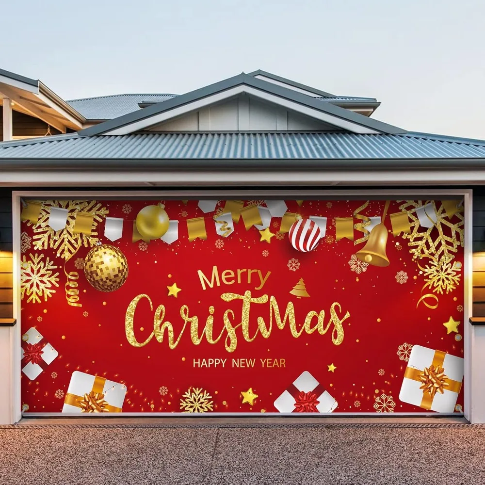 

7 X 16 Feet Christmas Garage Door Christmas Decoration, 2024 Christmas Garage Door Banner