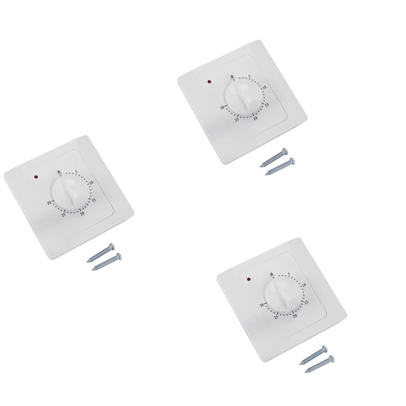 eletrica digital timer switch plug interruptor de controle timer socket botao estilo temporizador mecanico 3x ac 220v 10a 30min 01