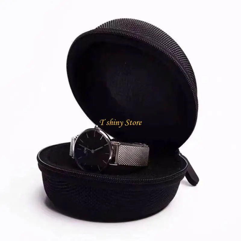 N58F Wristwatches Storage Holder Box Single Watch Travel Case Portable Watch Box