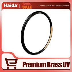 Haida Premium Brass Shock-proof UV Filter for Camera Lens Protective Double 18 layer Coating with 52/55/58/62/67/72/77/82/95mm