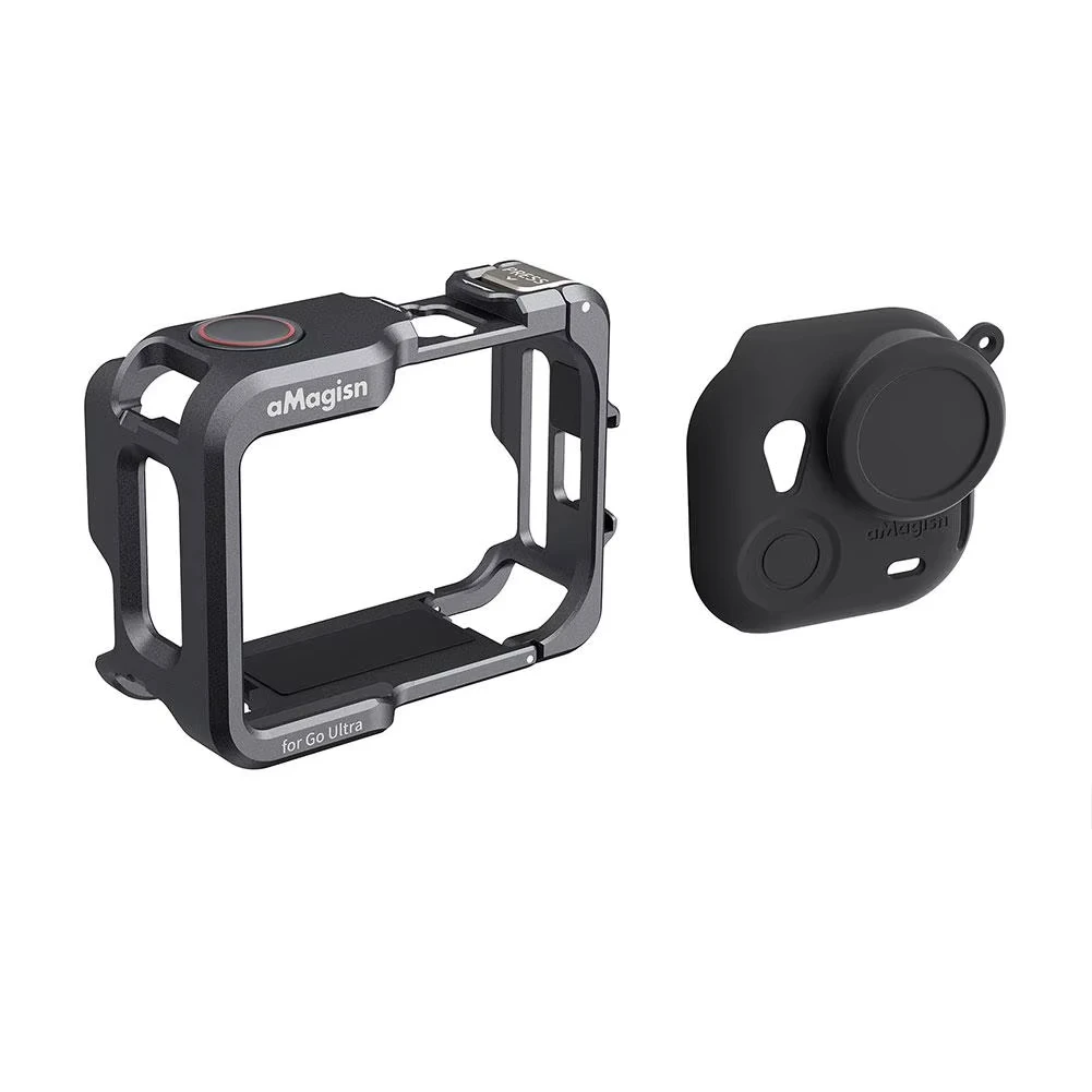 

Metal Rabbit Cage For Insta360 Go Ultra Horizontal And Vertical Shooting Anti Fall Protection Frame Camera Accessories