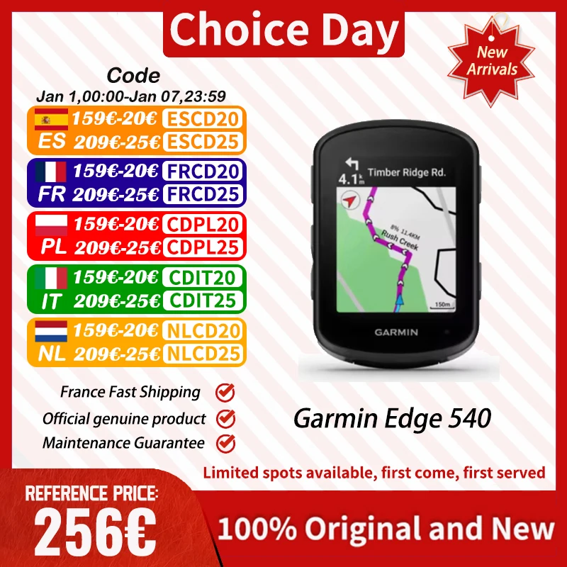 Garmin Edge 540 ordinateur de cyclisme carte extérieure Navigation montagne route vélo odomètre étanche cyclisme vacances cadeau