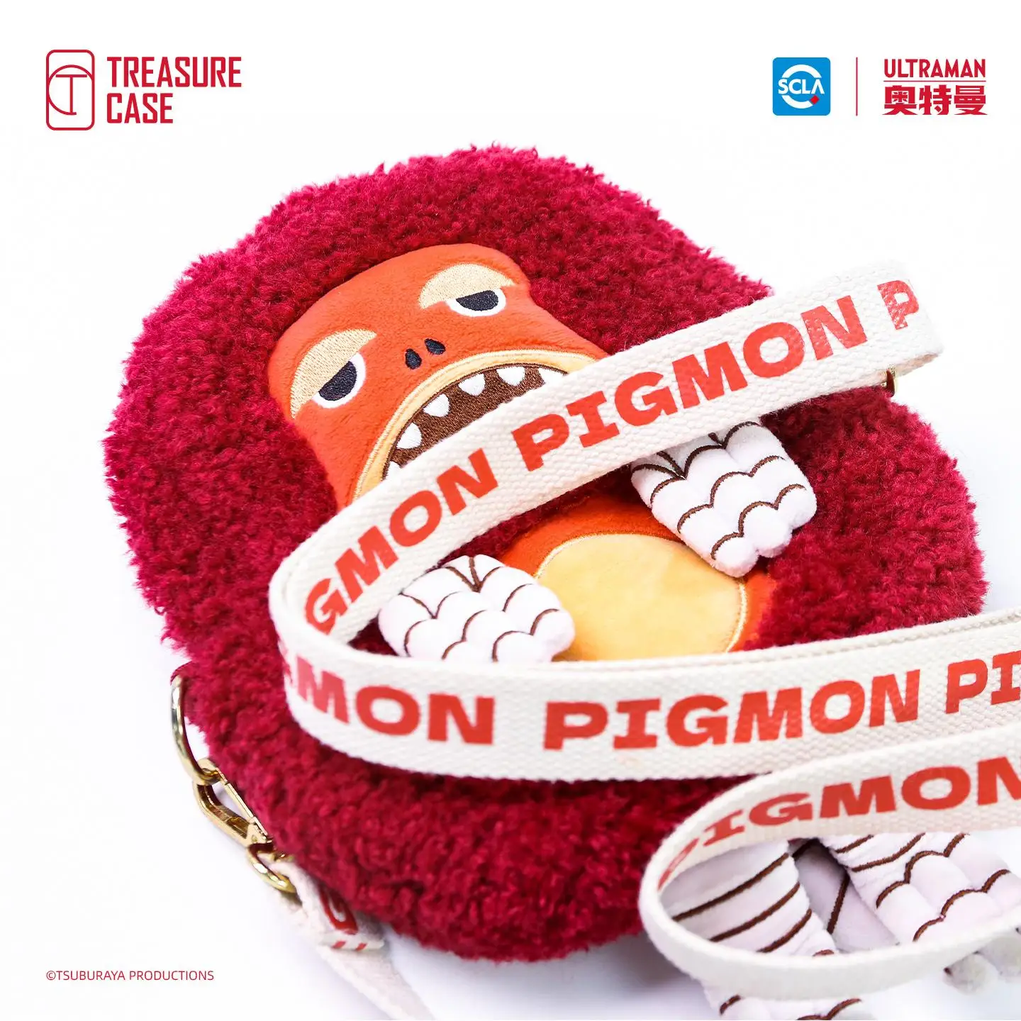 Treasure Case Big-Mon Plush messenger bag plush toy Storage bag