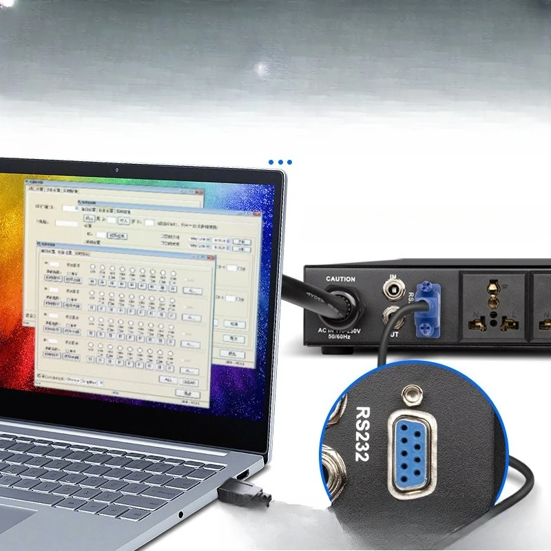 

DT68 8-channel display power sequencer switch sequence controller professional stage socket management