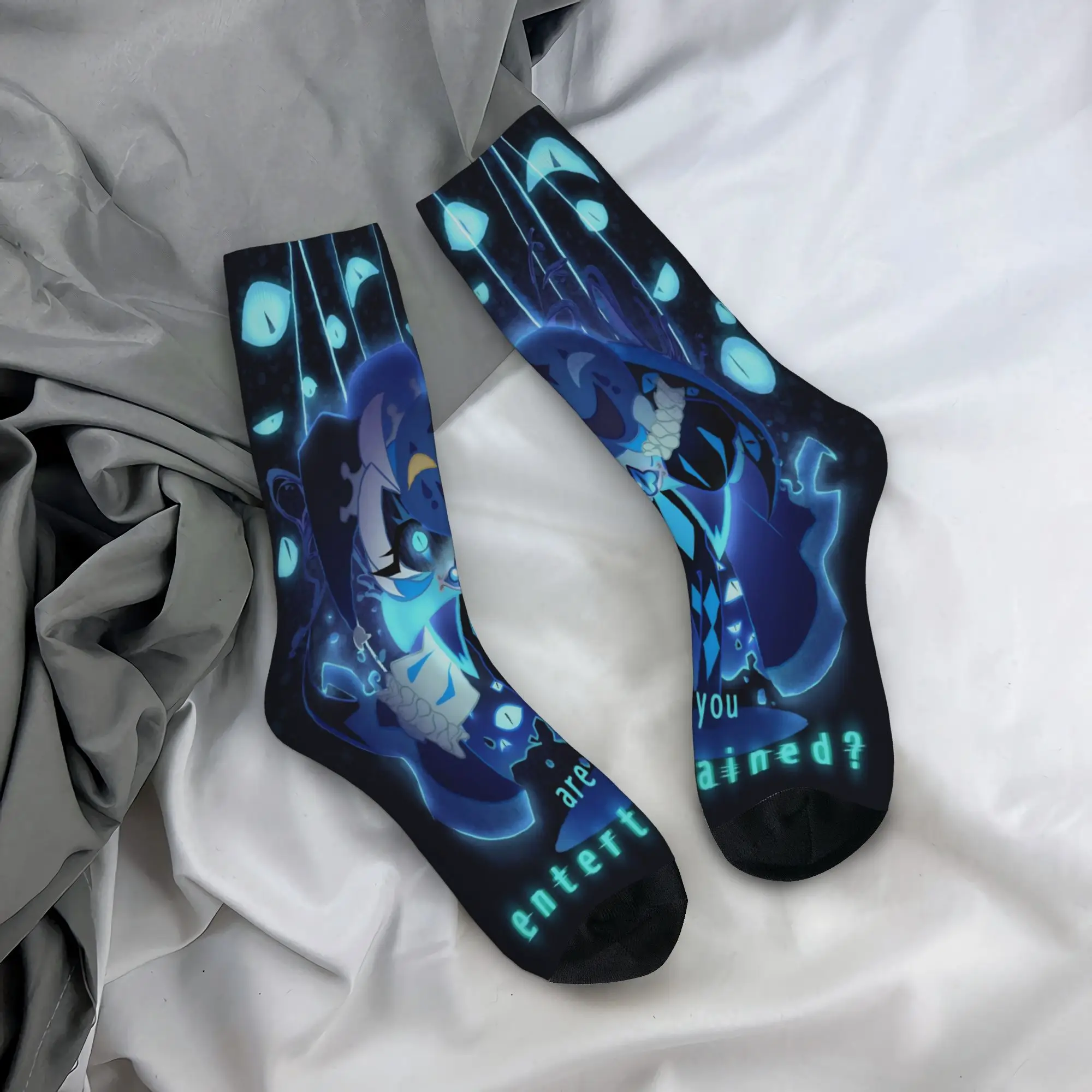 Shadow Milk Cookie Merchandise Men Women Socks Sweat Absorbing  High Quality Middle Tube Stockings Warm Birthday Gifts Idea
