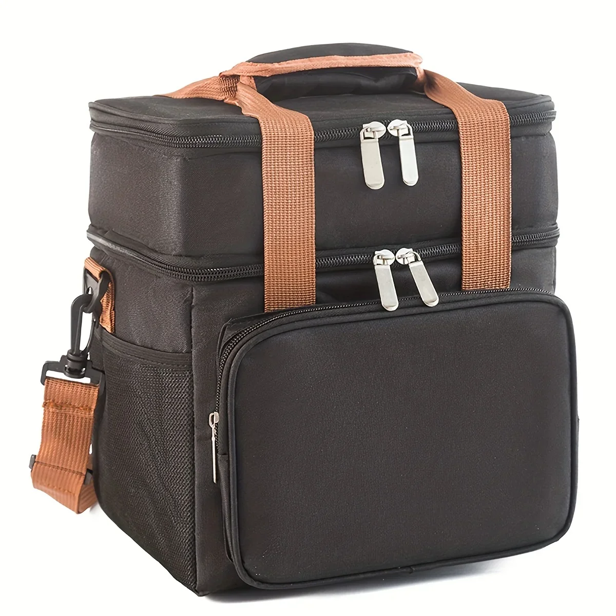

Lunch bag for the school season, out and about travel double layer picnic bag insulated bag, work with meal insulation shopping