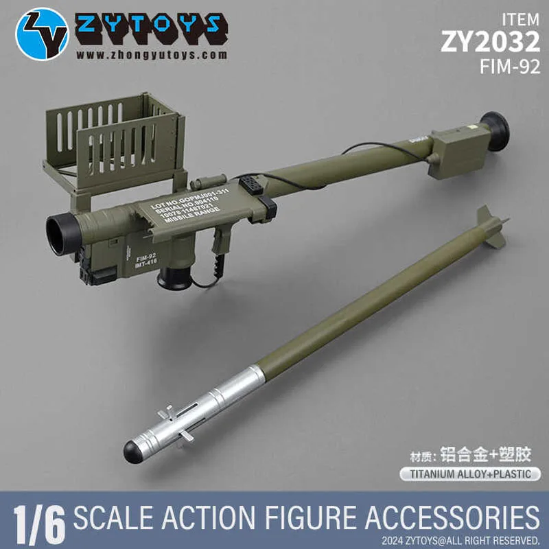 

1:6 Scale Soldier FIM-92 Alloy+Plastic Air Defence Missile Model 12 inch Movable Figure Gift Decoration Toy Weapon Matching