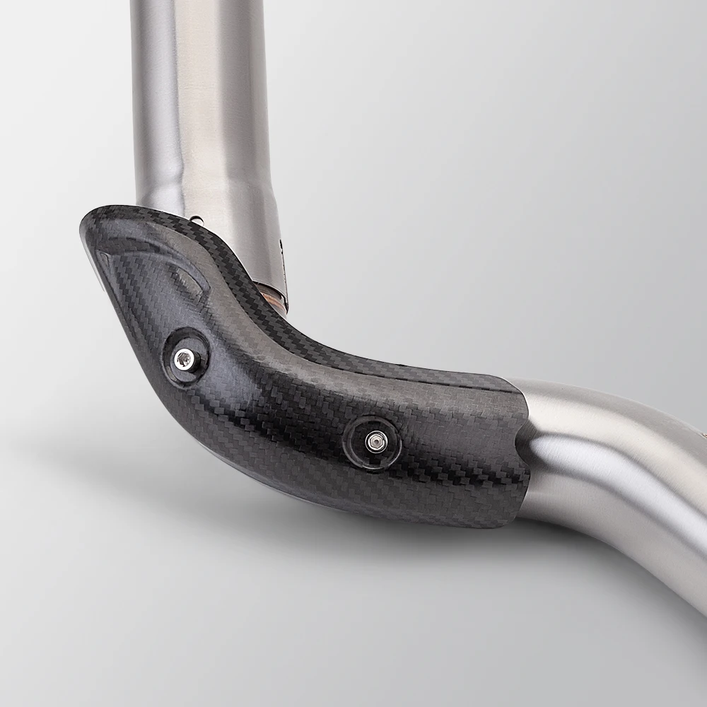 Slip On Modified Link Pipe For F750GS F850GS ADV f750 Middle Connection Cover with Protective Cover Carbon Fiber Protective Cove