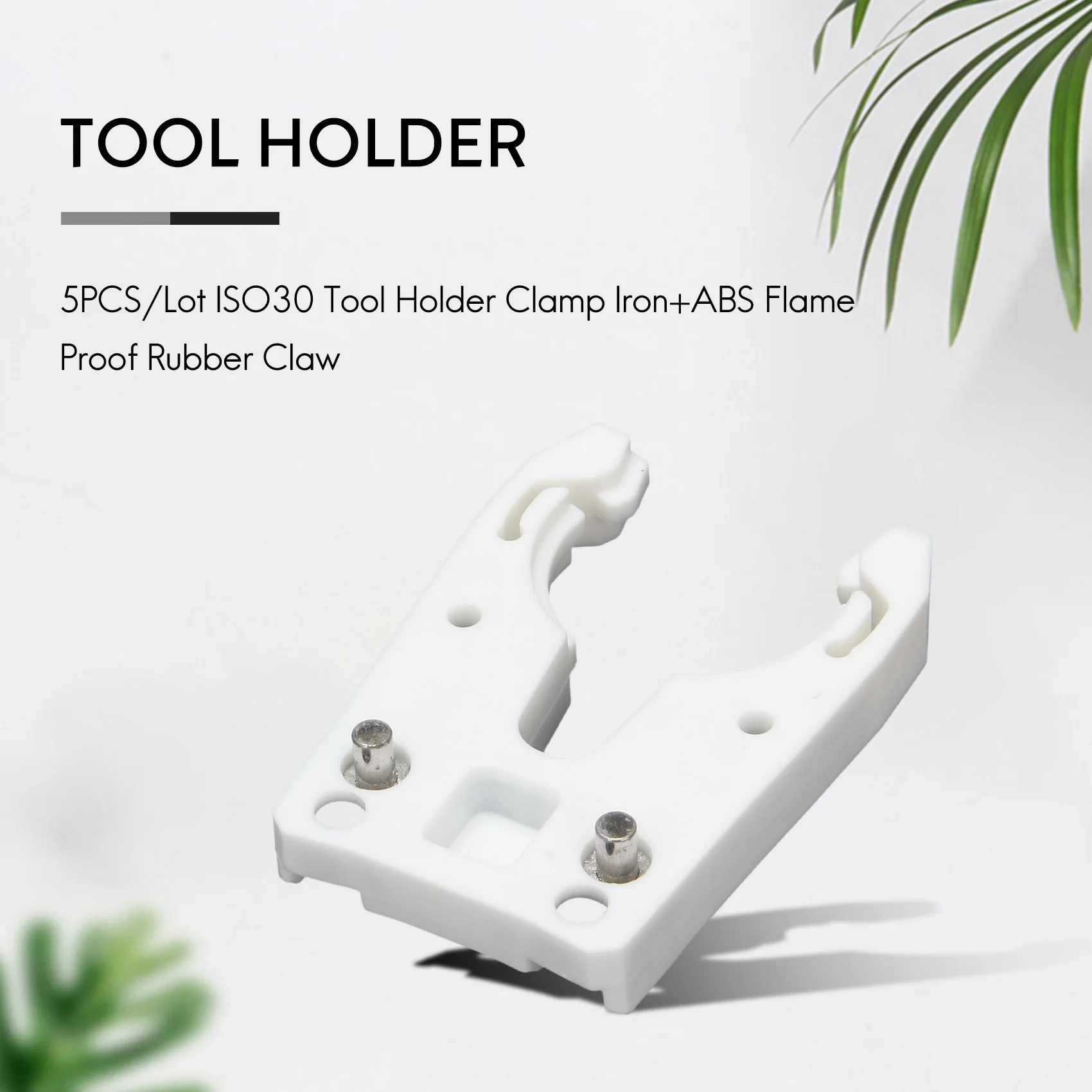 WHOLESALE LOT 5PCS/Lot ISO30 Tool Holder Clamp Iron+ABS Flame Proof Rubber Claw