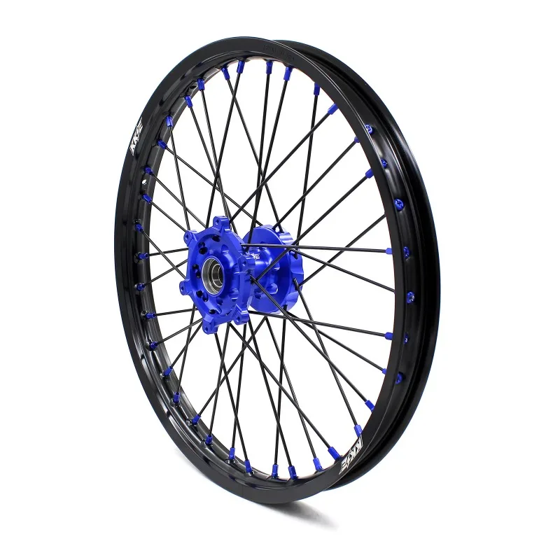 

【2025】 Off-Road Motorcycle Spoked Wheels Rims Set For YAMAHA WR250F WR450F 2001-2024 YZ250 YZ250X YZ450F 2003-2024 Blackened Spo