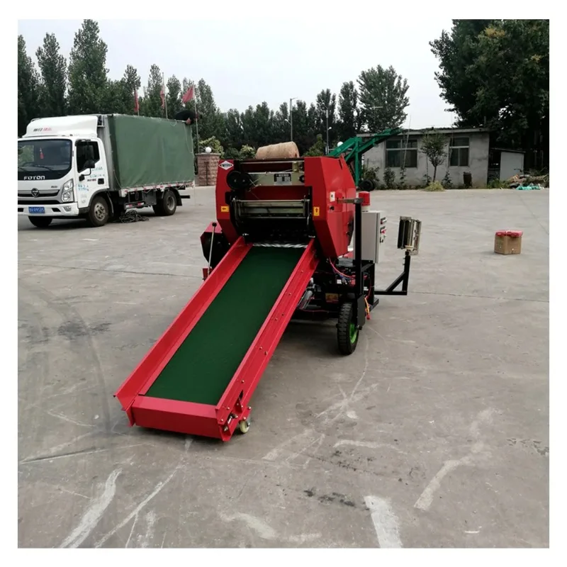 

High Efficiency Baling Wrapping Machine Wheat Straw BalerPeanut Straw BalerHay Baler Peanut Straw Baler Small hay Baler
