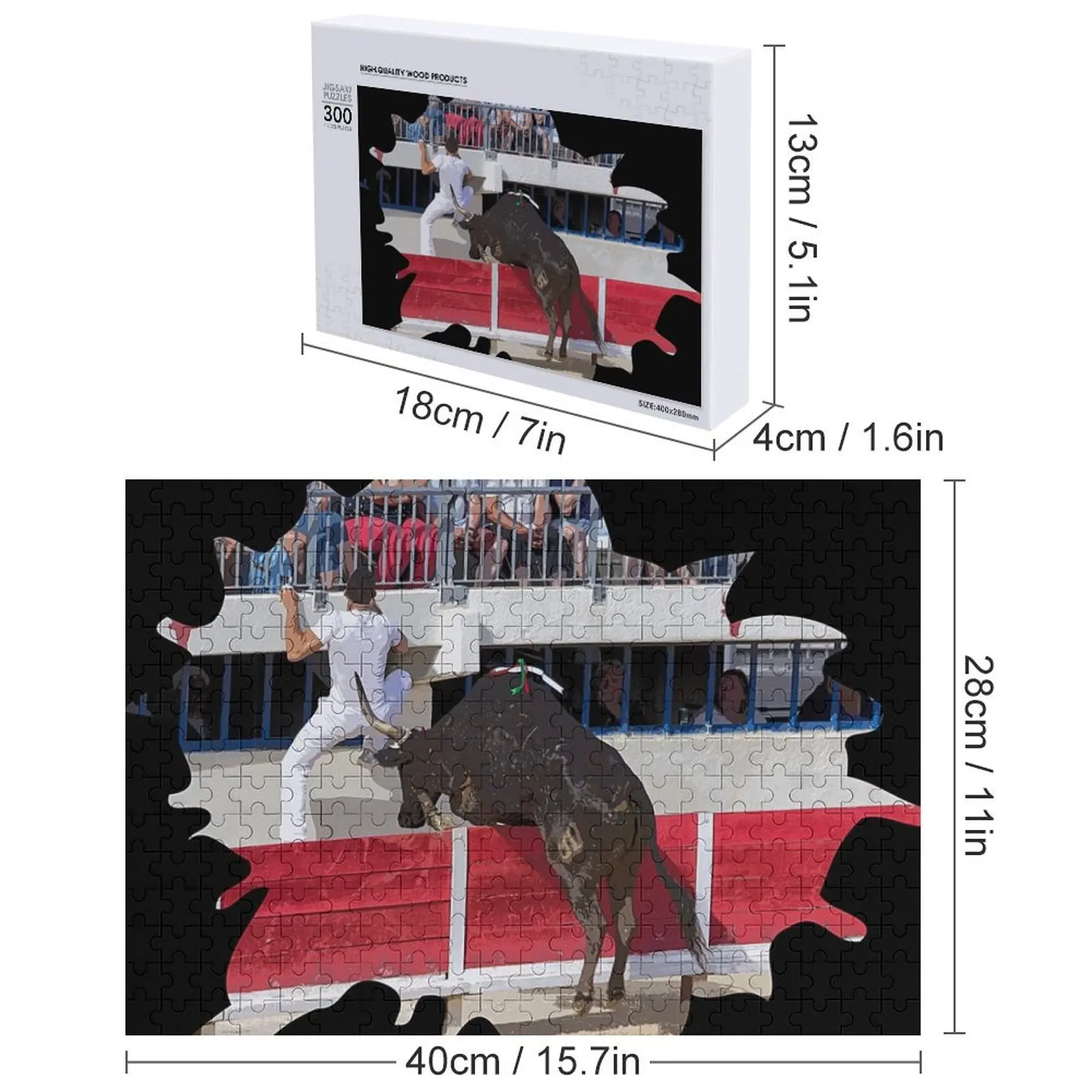 Пазл Southern Camargue Bull France Works Of Art Wood Photo Персонализированный пазл