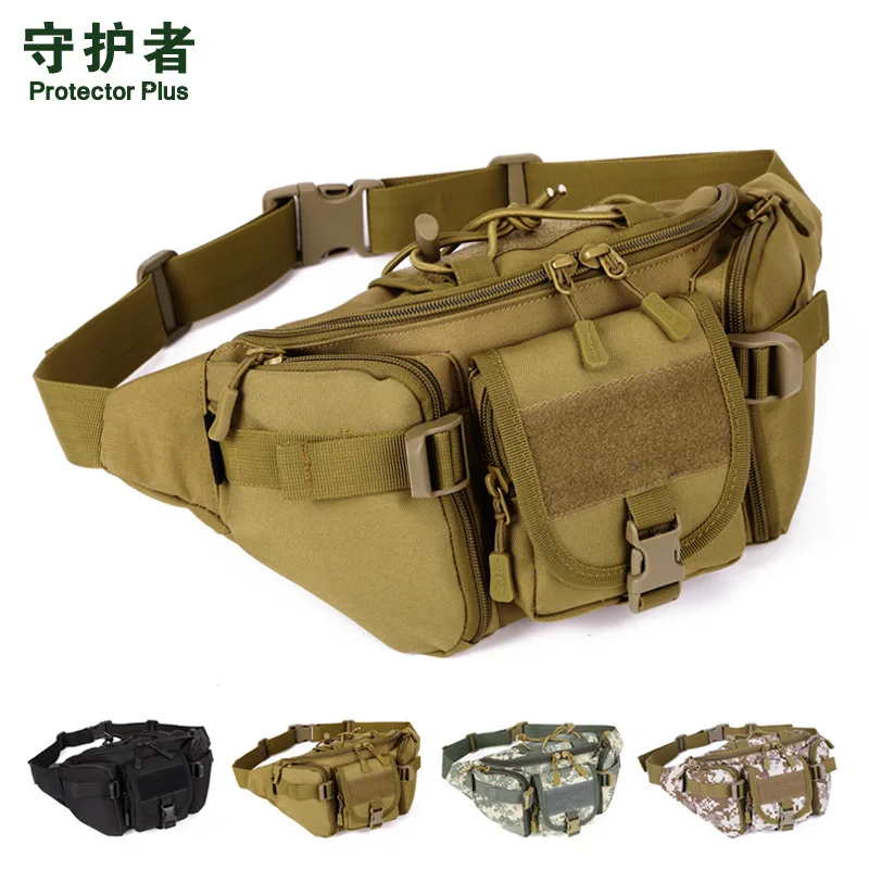 

Protector Plus Military Tactical Waist Bag Daily Commuting Running Cycling Hiking Single Shoulder Bags Mobile Phone Key Pouch