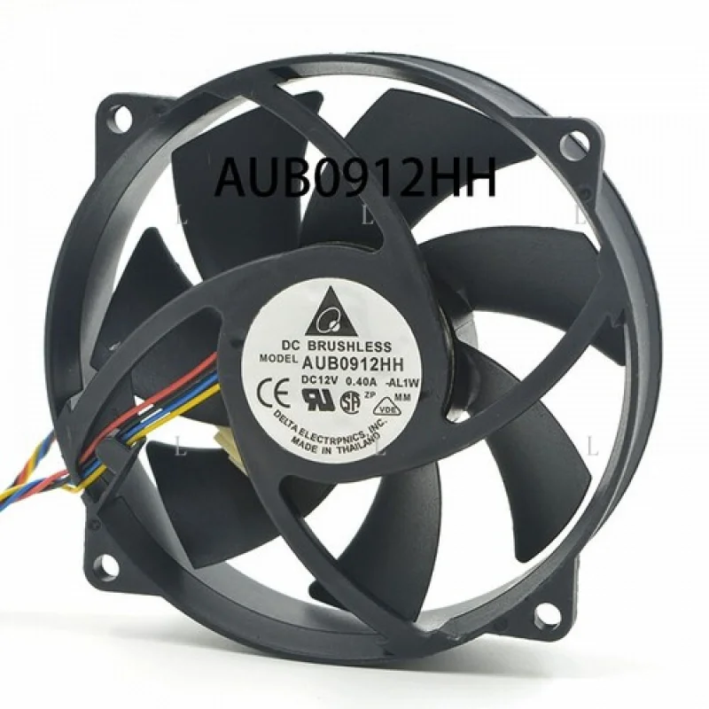 

L для Delta Long-Lifespan Вентилятор охлаждения процессора AUB0912HH 12 В постоянного тока 0,40 А 4-проводной 92*92*25 мм