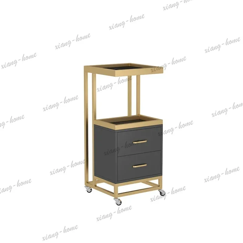 Factory Direct Beautify Specific Trolley Cart Modern Luxury Instrument Utility Salon Trolley Storage Creativity Salon Furniture