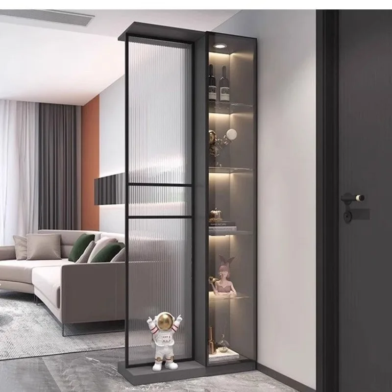 Door screen wine cabinet Changhong glass partition cabinet