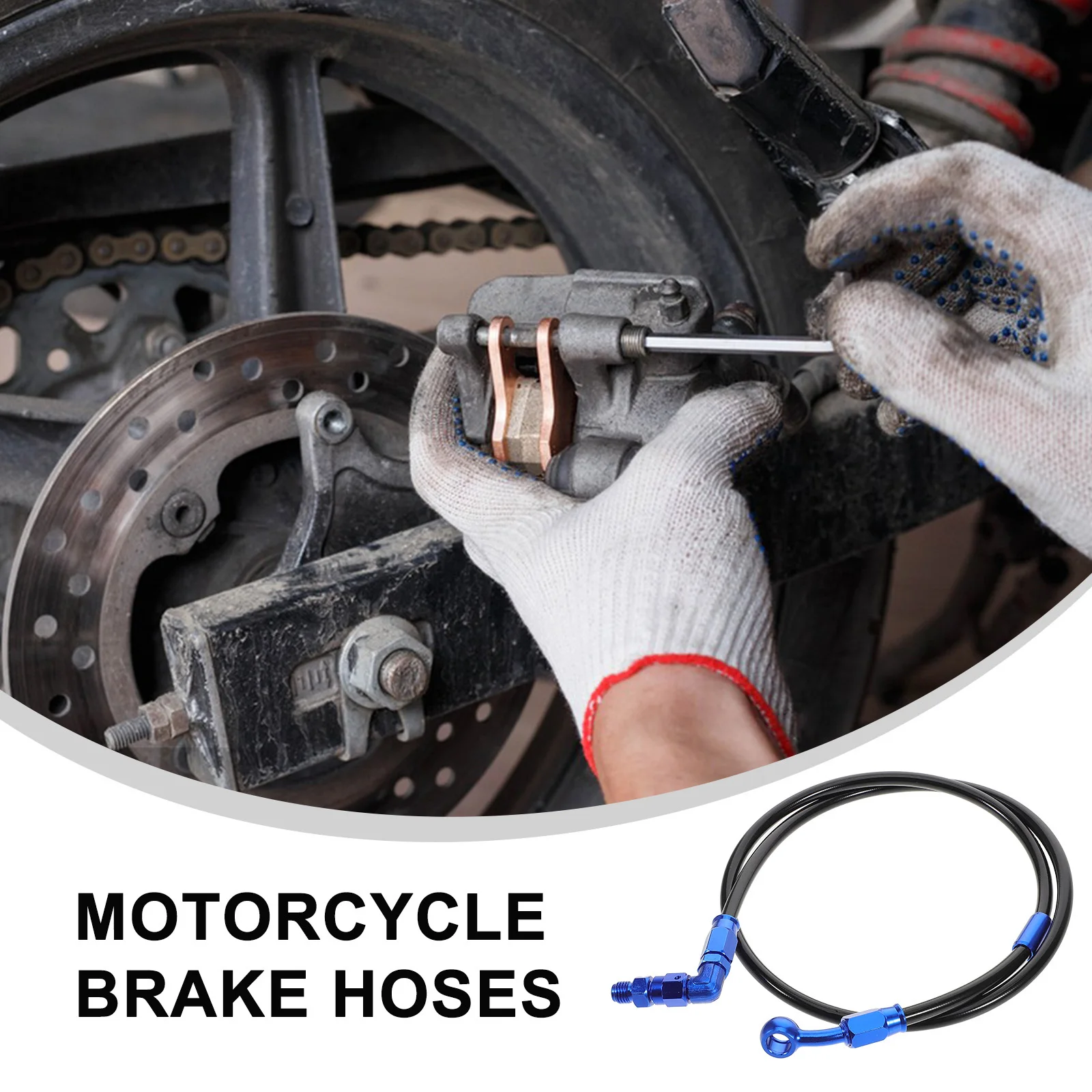 

Motorcycle Brake Hose Line Flexible Oil Hose Durable Replacement Brake Line for Scooter Motorbike Parts Scooter Part