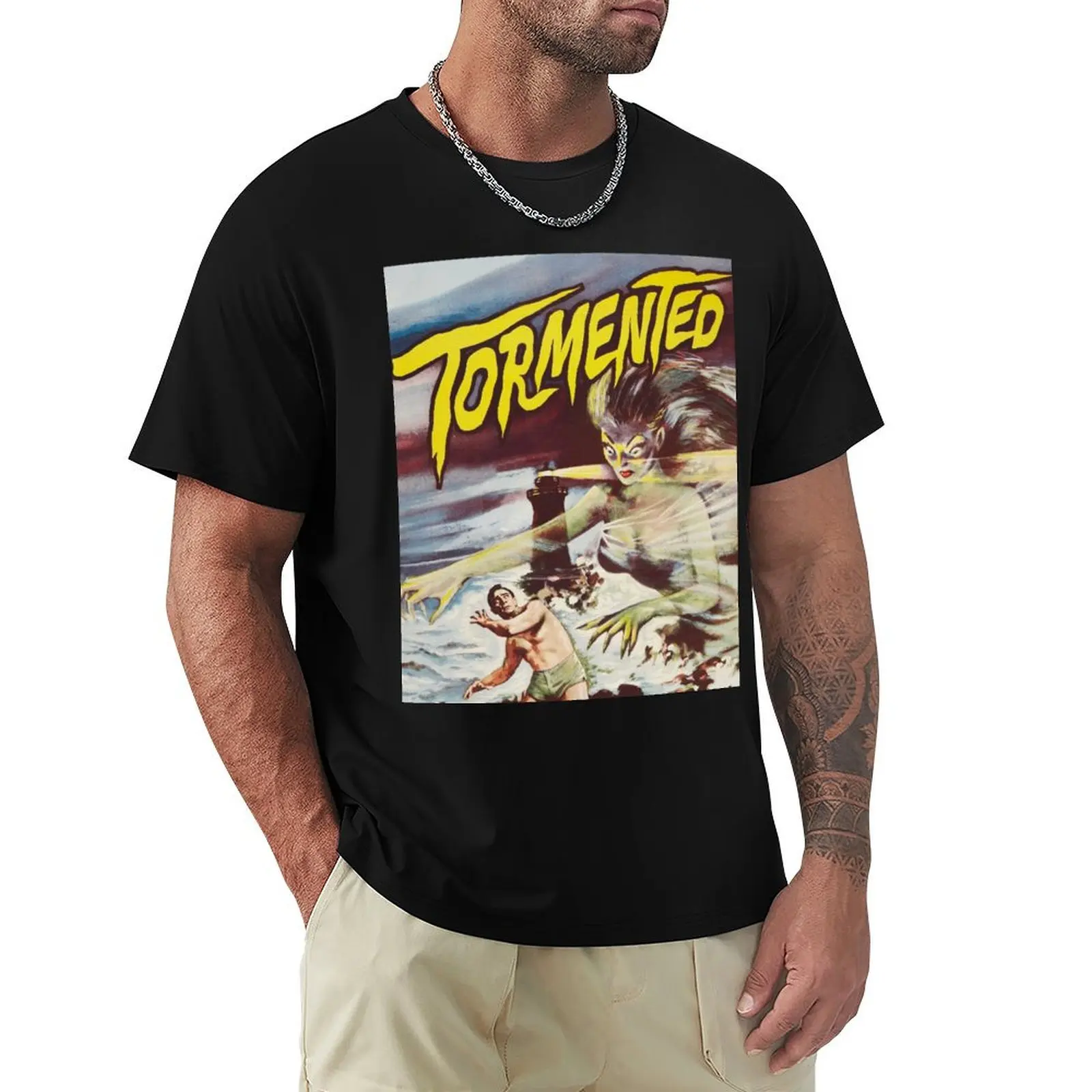 Tormented T-Shirt oversized graphic shirts men clothing