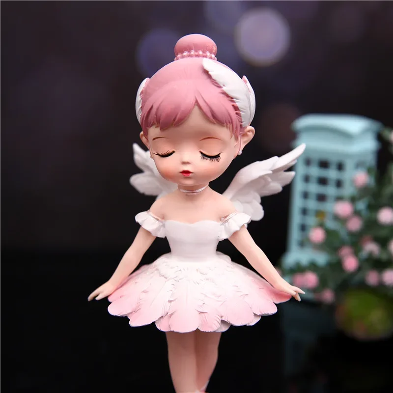 Girly Heart Bella Ballet Girl Ornaments Creative Resin Ornament Furnishing Articles Birthday Craft Gifts Home Room Decoration