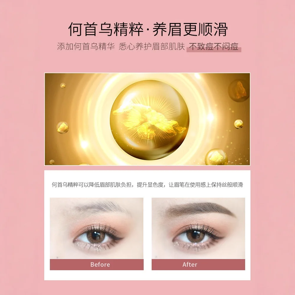 Gracebabi crayon à sourcils Double extrémité 005 crayon à sourcils Ultra-fin longue durée ne se décolore pas sourcils sauvages