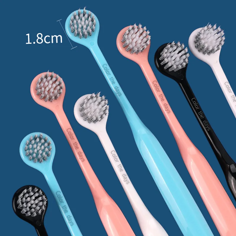 2pcs Couple Toothbrushes Round Head Home Travel Hotel Oral Teeth Clean Care Brush Soft Hair Resuable Dental Toothbrush Bristle