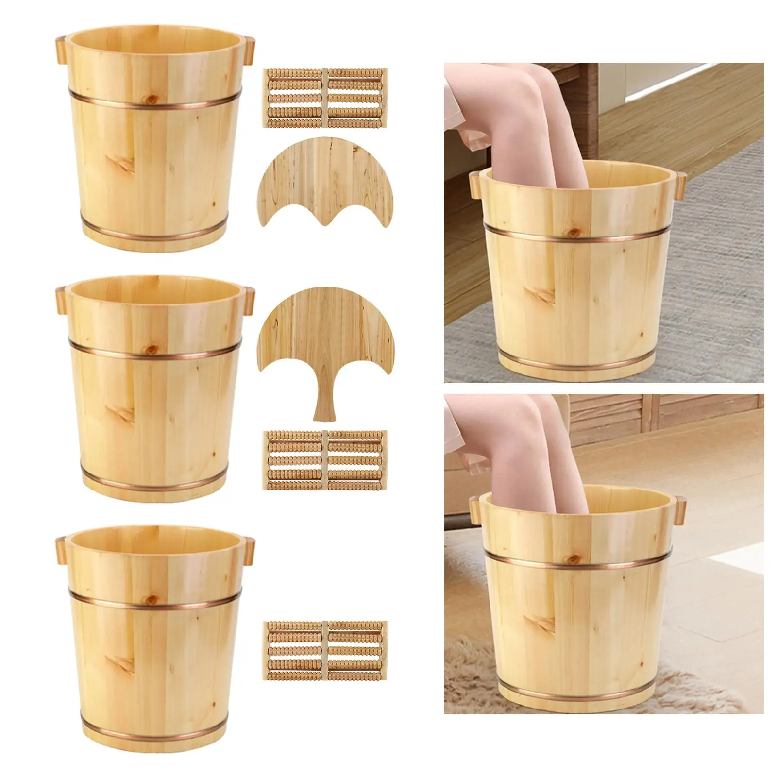 Wooden Foot Bucket, Multi-purpose Foot Bath, Foot Bath Bucket, Household