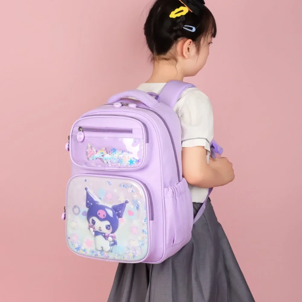 Mochila de gran capacidad para niñas de escuela primaria, bolsa para niños, protección de columna vertebral reductora de carga, carcasa dura