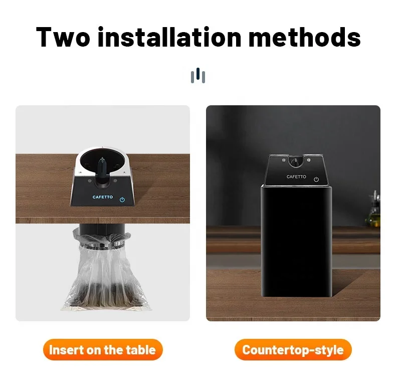 منظف مرشح القهوة الجديد بدون ضوضاء صندوق الطحن أدوات باريستا الإلكترونية لسلة 53 مللي متر 2022