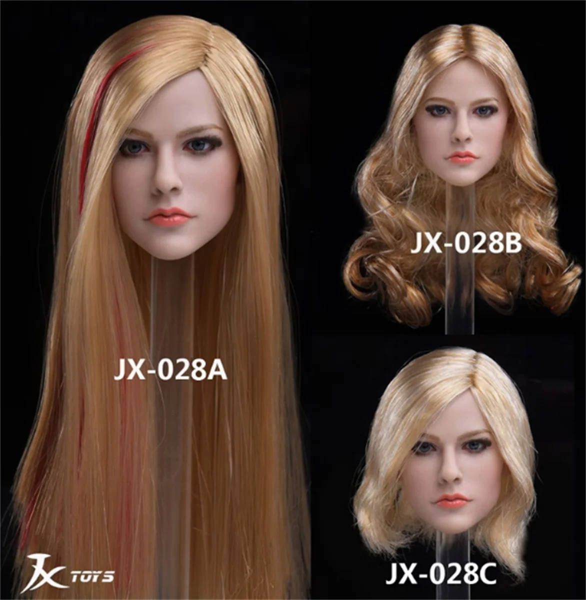 1:6 Scale Model  head Sculpt JXTOYS-028  Singer customize Female Head Sculpt  Head Carving Head fit 12''TBl  Action Figure