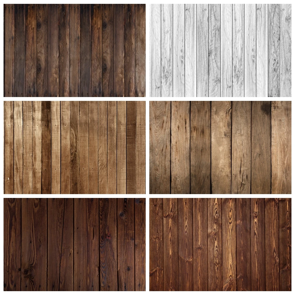 Wooden Board Photography Backdrop Retro Rustic Wood Wall Kid Adult Portrait Birthday Party Decor Baby Shower Photo Background