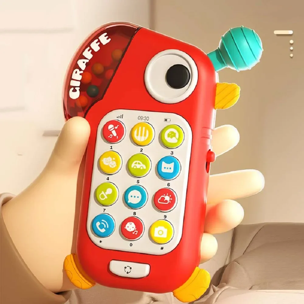 Children's Lighting Music Dinosaur Simulation Early Education Mobile Phone Cartoon  Learning Story Machine Toys