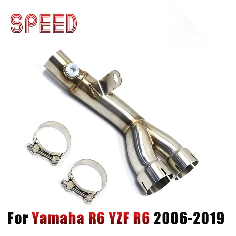 

For Yamaha R6 YZF R6 2006-2019 Motorcycle Link Original Exhaust Muffler Pipe Silencer System Y Mid Pipe Link Link Muffler Pipe