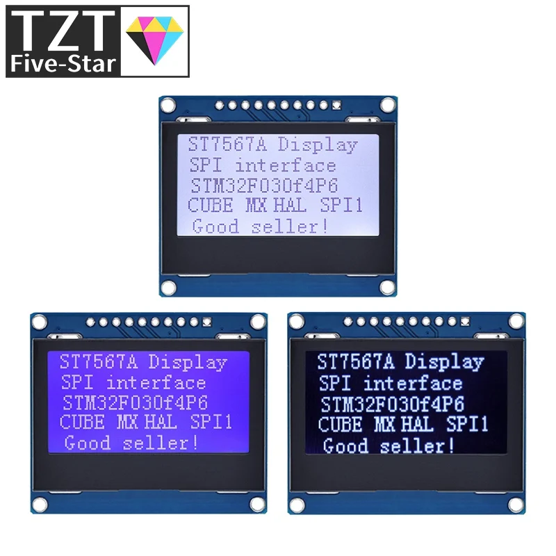 12864 SPI LCD Module 128X64 SPI ST7567A COG Graphic Display Screen Board LCM Panel 128x64 Dot Matrix Screen for Arduino