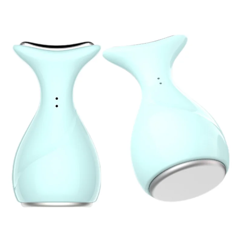 بكرة ثلج للتدليك بالضغط البارد للوجه والعين والرقبة ومدلك الوجه Gua Sha ، تخفيف مسام الوذمة ، مزيل الرأس الأسود ، جهاز التجميل #2