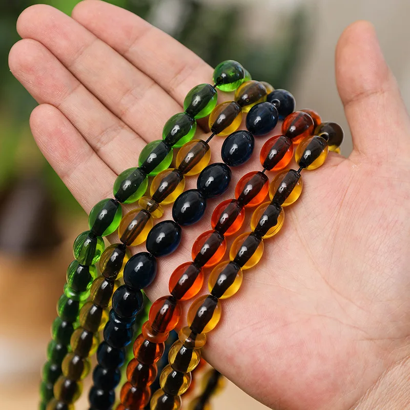5PCS/Set Rosary Tassel Prayer Beads Muslim 33pcs Glass Turkish Islamic Bracelet for Tasbih Tasbeeh Allah Mohammed Women Jewelry