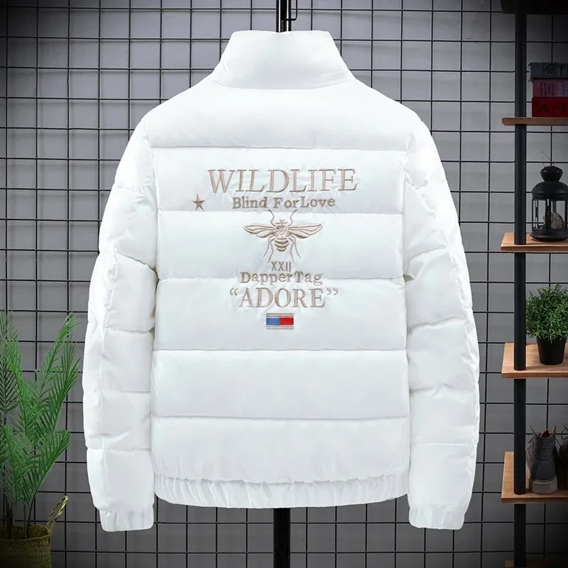 2025 nouvelle veste rembourrée en coton pour hommes Plus col de Baseball en velours veste rembourrée en coton Parka pour hommes veste d'hiver surdimensionnée pour hommes