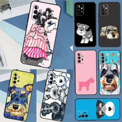 Miniature Schnauzer dog art Case For Samsung Galaxy A14 A24 A34 A54 A12 A22 A32 A52 S A13 A33 A53 A51 A71 Phone Cover