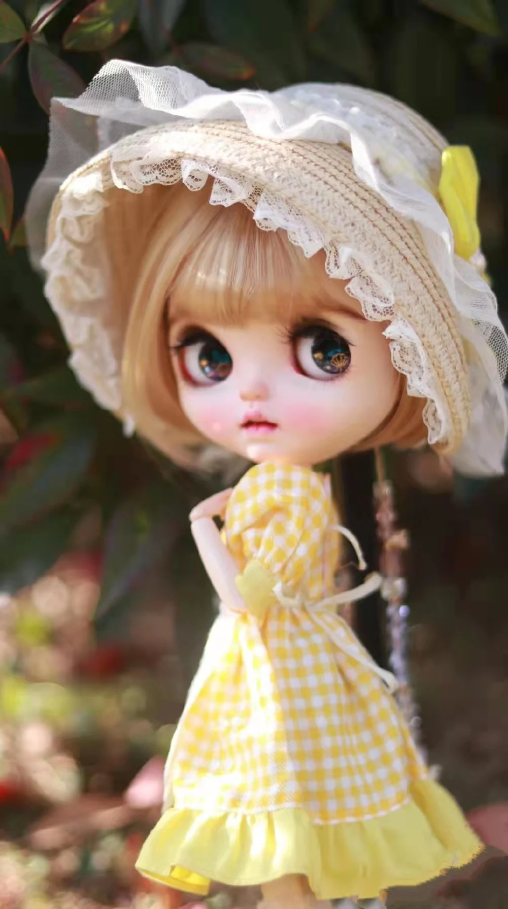 

Blythe dress beautiful yellow dressing 1/6 BJD anime girl (Fit for Pullip,Ob24, Licca)