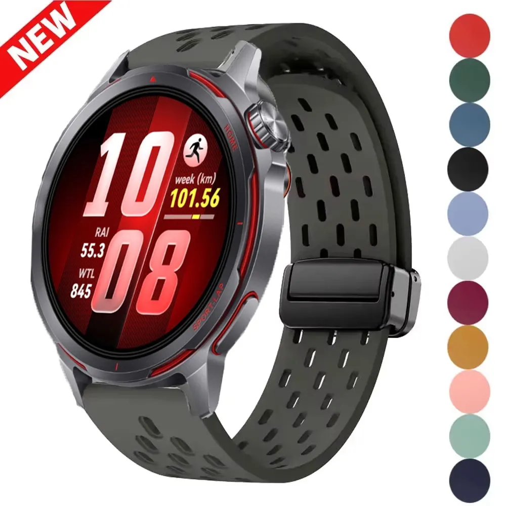 22mm Magnetarmband für Huawei Watch GT Runner 2/Buds 2, Armband für HAYLOU Solar Ultra Huawei GT5pro 46mm Amazfit GTR 47mm