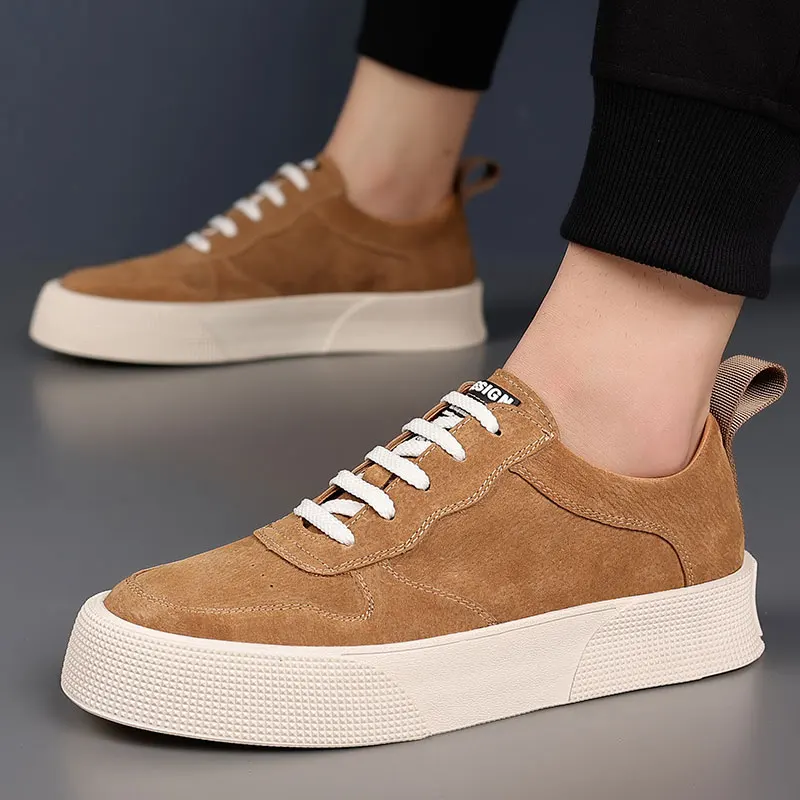 Men Casual Sneakers Genuine Leather Men Loafers Shoes Men Driving Shoes Hot Sale Moccasins Handmade Breathable walking Footwear