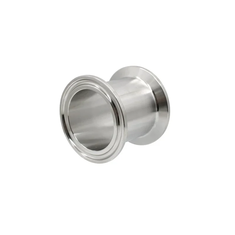Customized 304 quick installation double chuck joint stainless steel sanitary clamp flange chuck end quick clamp length 43mm