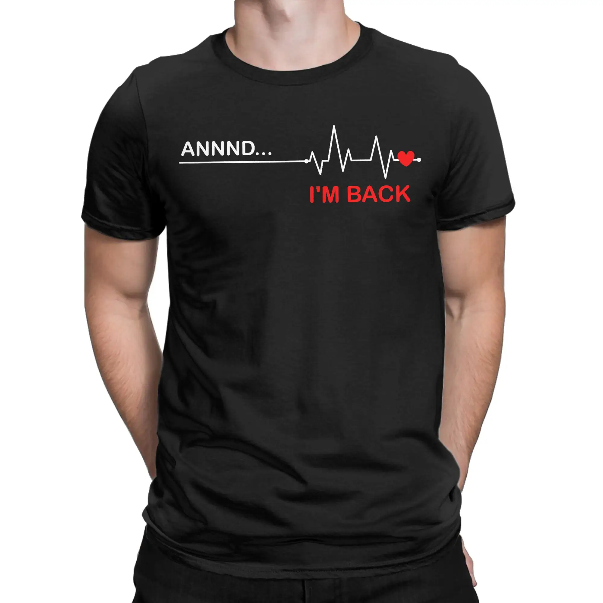 Coronary Bypass Artery Open Heart Diseases Surgery Heartbeat T-Shirts Men  Vintage Pure Cotton Tees O Neck Short Sleeve  Tops