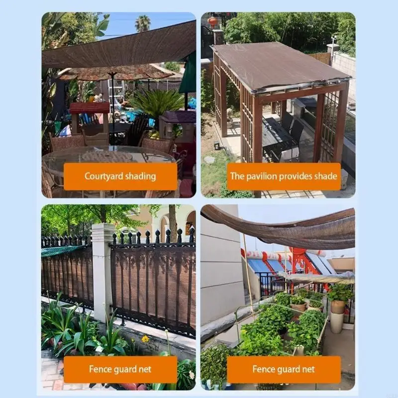 62KD Outdoor Sunshade Cloth Sun Blockage Plant Cover Freeze Protections Cooling Mesh