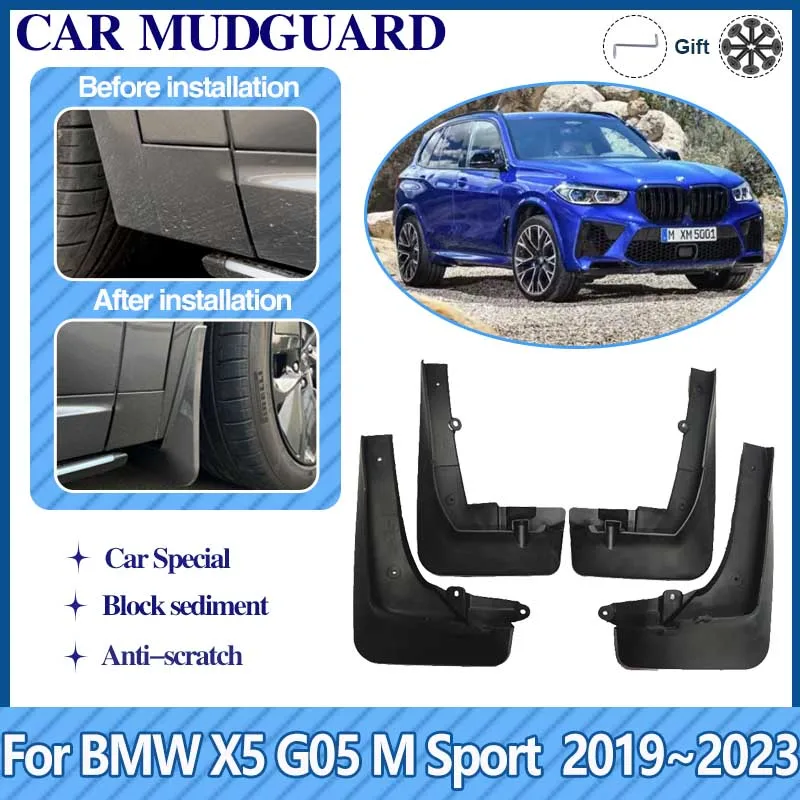 

4x Car Mud Guards For BMW X5 M Sport G05 2019 2020 2021 2022 2023 Flaps Splash Guards Mudflaps Fender MudGuards Auto Accessories