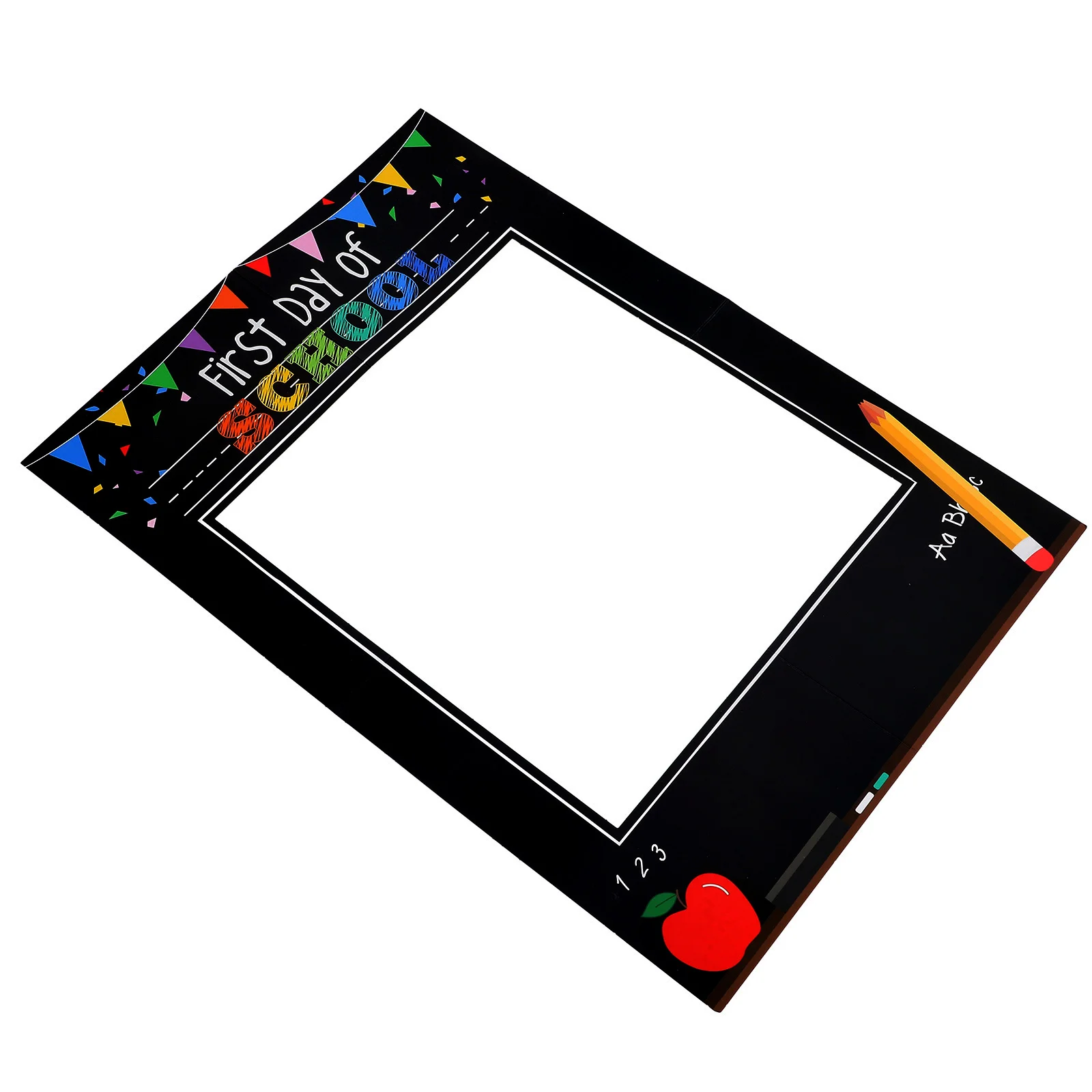 Ornaments for Kids Back-to-school Photo Frame Props Prom Welcome Booth Black Baby