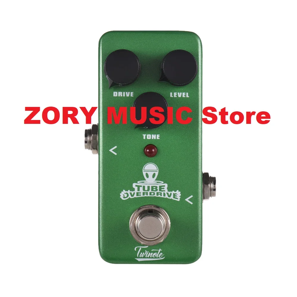 

Twinote TUBE OVERDRIVE Mini Analog Overdrive Guitar Effect Pedal Processsor Full Metal Shell with True Bypass Guitar Accessories