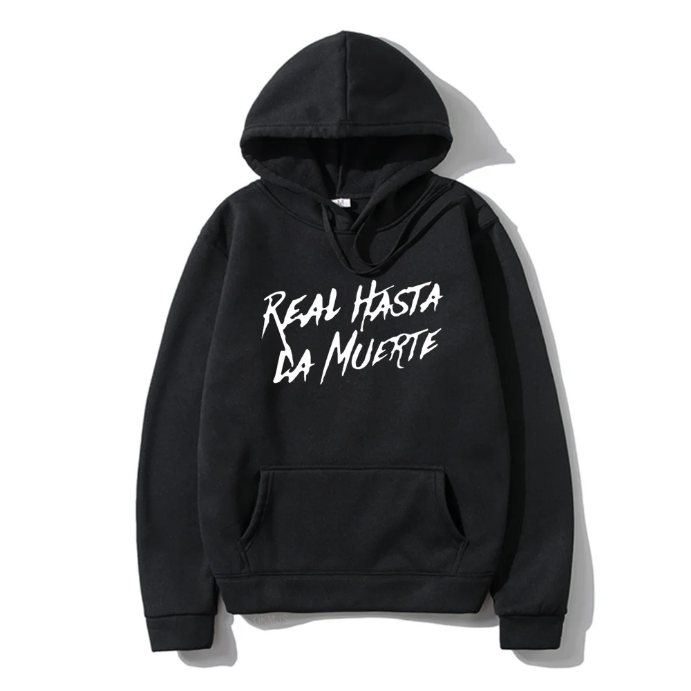 Anuel AA Printed Hoodies Sweatshirt Coat Real Hasta La Muerte casual Tracksuit Costume Men Women Clothing Anime Pullover Hoodie