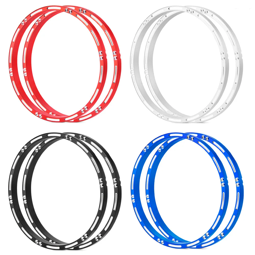 TRINOOD Aluminum 7075 Front/Rear Wheel Reinforcement Rings Hub Reinforced Outer Frame For 1/4 Motorcycle Promoto-MX Upgrade Part