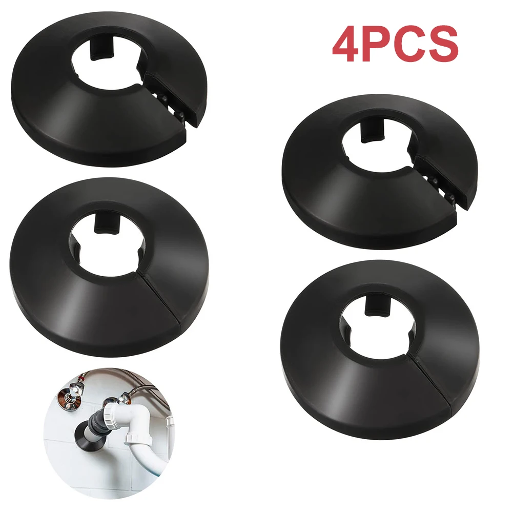 4pc 15mm Radiator Pipe Collars Cover Floor Decorative Radiator Plastic Water Pipe Cover Wall Duct Faucet Accessories