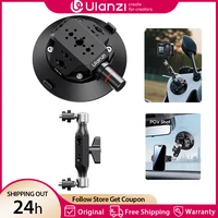 Ulanzi TB15 cámara ventosa soporte de coche para Gopro Insta 360 DJI Cámara de Acción teléfono DSLR con 1/4 ""3/8"" 360 ° Ajustable